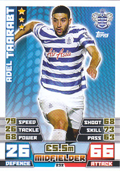 Adel Taarabt Queens Park Rangers 2014/15 Topps Match Attax #232